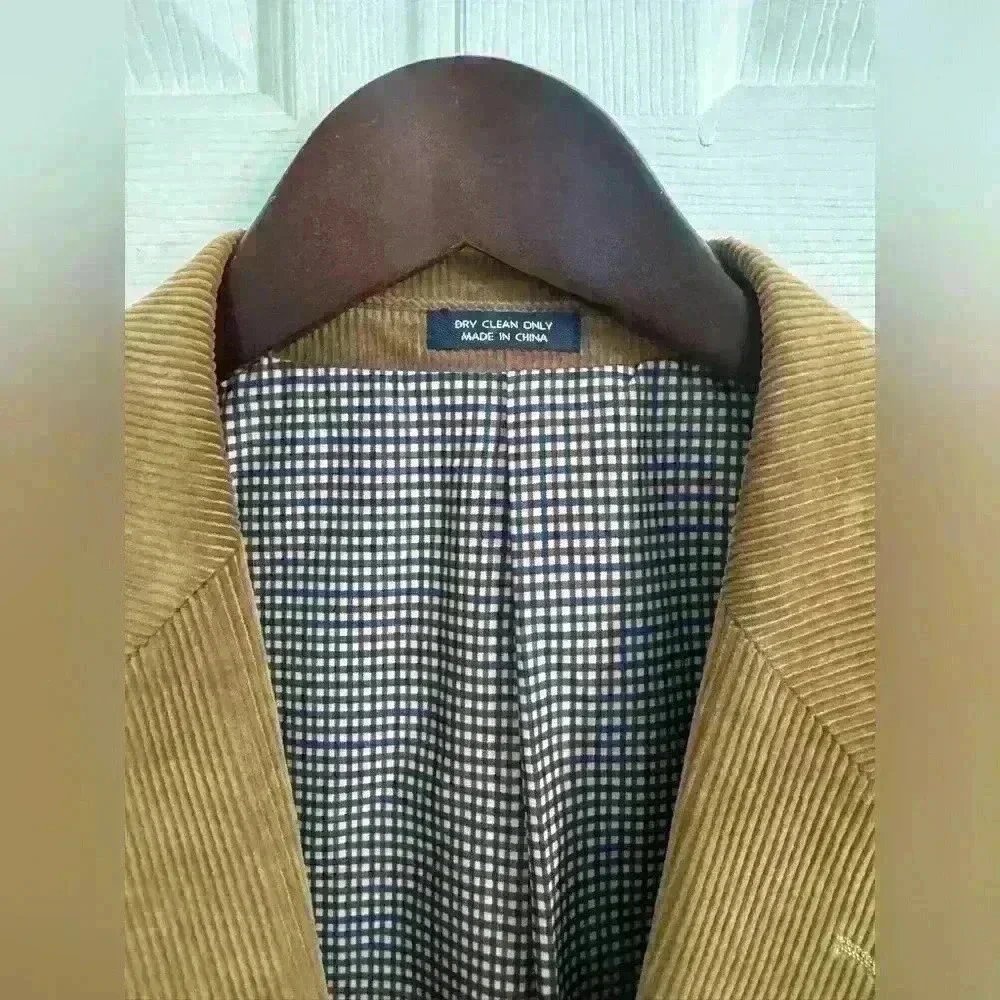 Saddlebred Blazer 44R  brown corduroy single breasted pocket